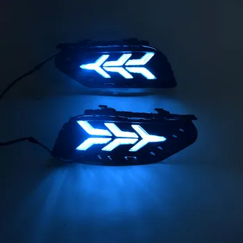 

Suitable for Volkswagen New Bora Daytime Running Lamp 19 Way Yue Modified LED Daytime Driving with Steering Fog Lamp Assembly