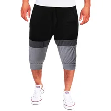 CYXZFTROFL, летние мужские шорты до колена, Цветные Лоскутные бегуны, короткие спортивные штаны, мужские уличные штаны в стиле хип-хоп, брюки-карго