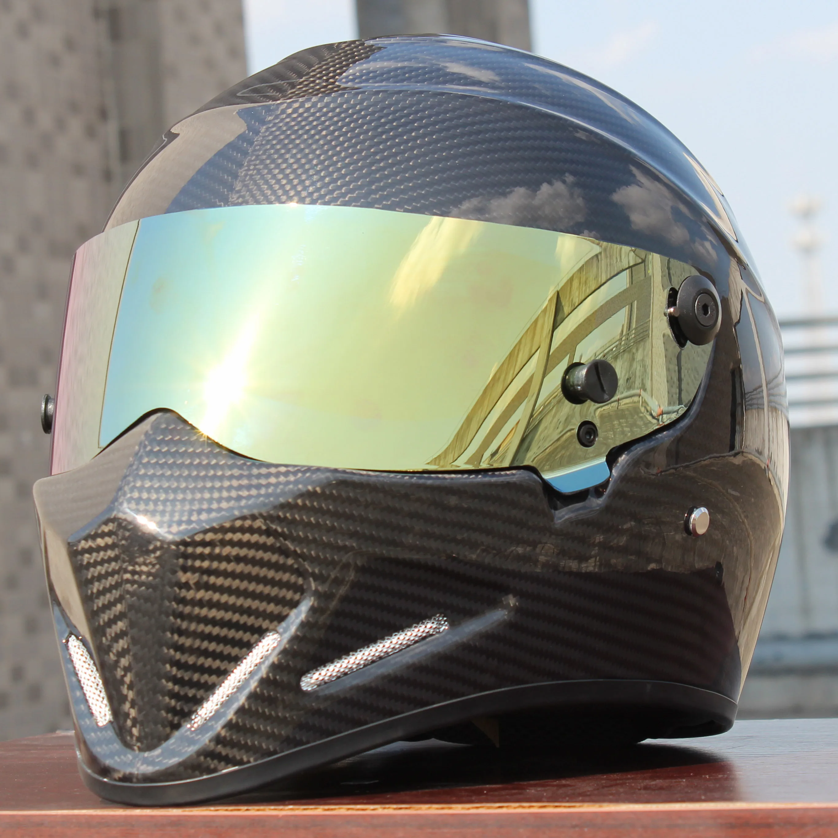 Frosted Helmet Motorcycle Racing 