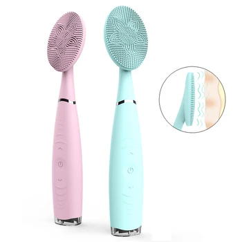

Electric Facial Cleansing Brush Skin Pore Anti Aging Wrinkle Potable Silicone Cleanser For Removing Blackheads Cosmetic Foreoing