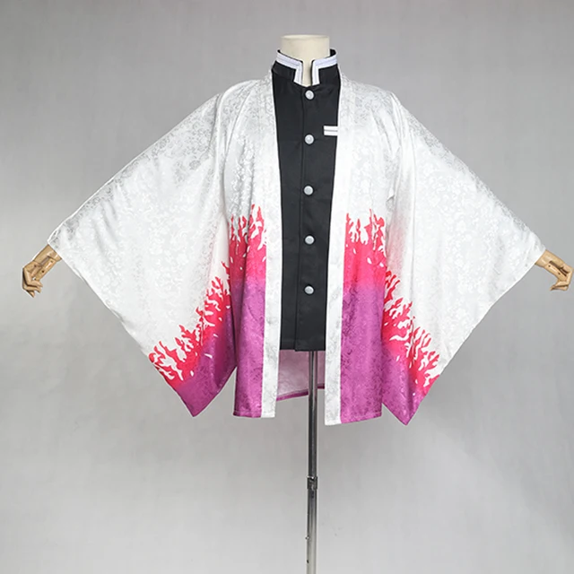 Demon Slayer Kimetsu no Yaiba Cosplay Costume Rengoku Kyoujurou Kanroji Mitsuri Agatsuma Zenitsu Men Women Jacket Haori Kimono only outside Kimono