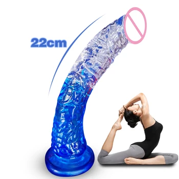 22cm Realistic Dildo Powerful suction cup Adult games Huge Penis Big dick Female Masturbation Device Erotic Sex Toys for Couple 1