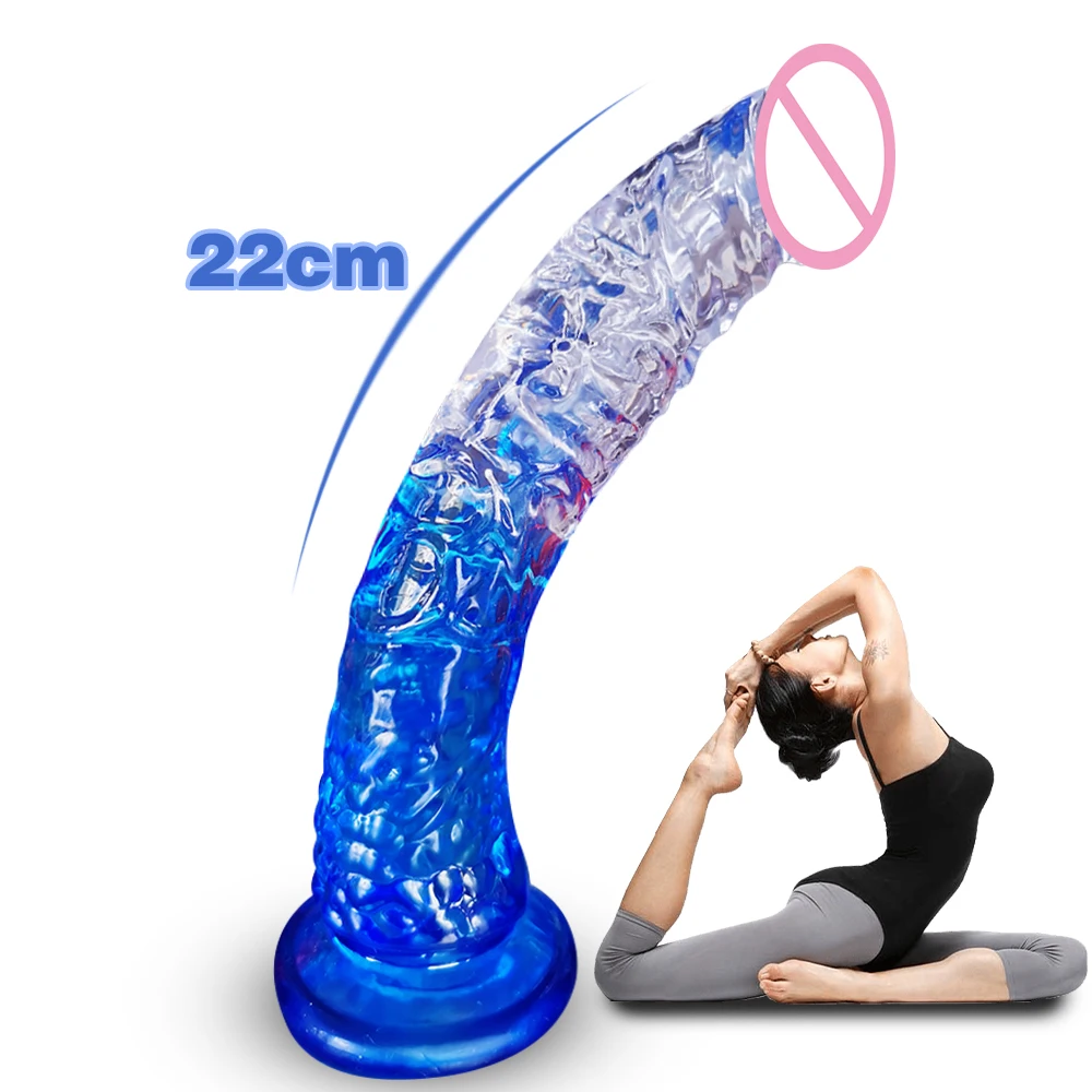 22cm Realistic Dildo Powerful suction cup Adult games Huge Penis Big dick Female Masturbation Device Erotic Sex Toys for Couple | Красота и