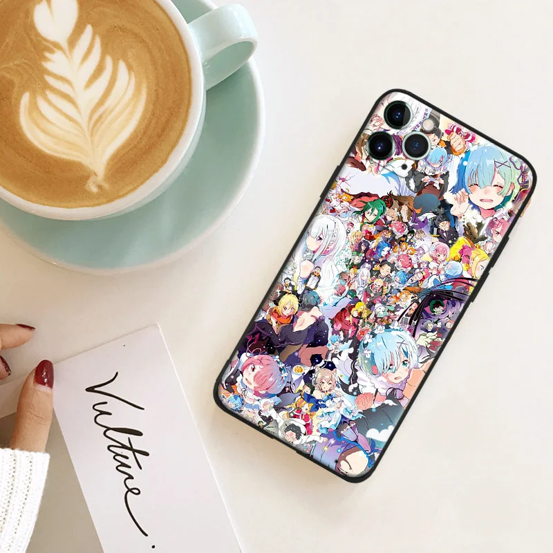 Rezero жизнь в альтернативном мирового искусства силиконовый чехол для мобильного