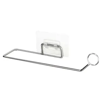 

Stainless Steel Tissue Holder Kitchen Towel Rack Self Bathroom Toilet Roll Paper