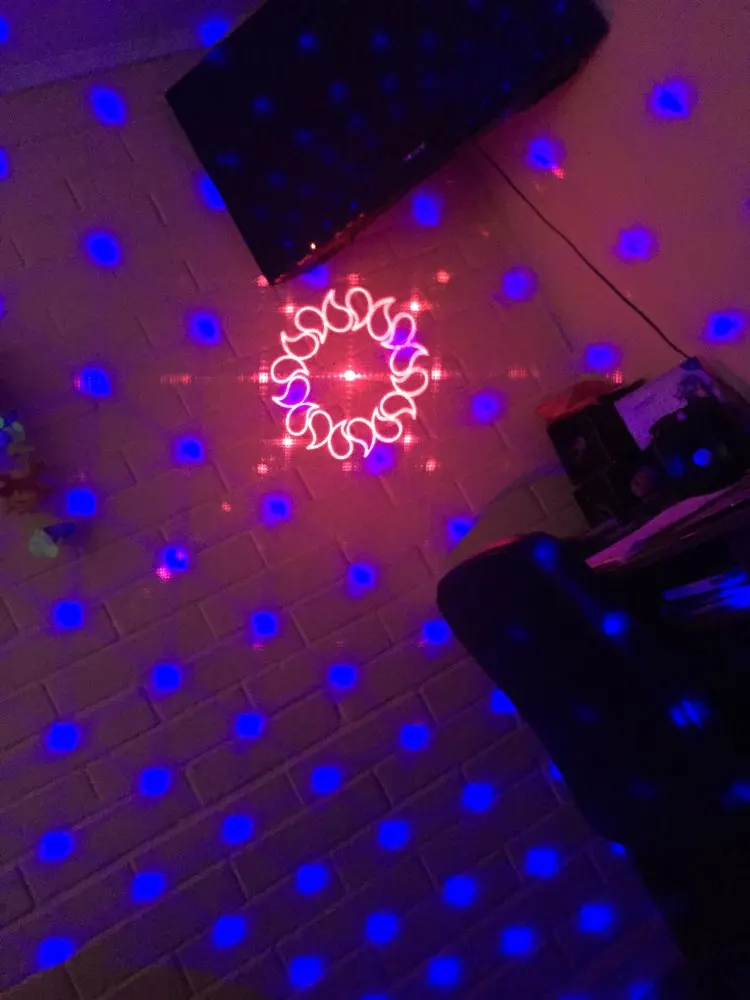 RGB светодиодный хрустальный диско-магический шар с 60 узорами RG лазерный проектор DJ вечерние праздничные Бар Рождество сценическое освещение
