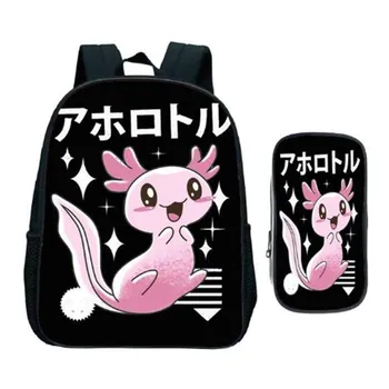 

Mochila Fox Panda Unicorn Backpack for Boys Girls School Bags Kids Kawaii Animal Narwhal Pattern BookBag Kids School Bag Pack