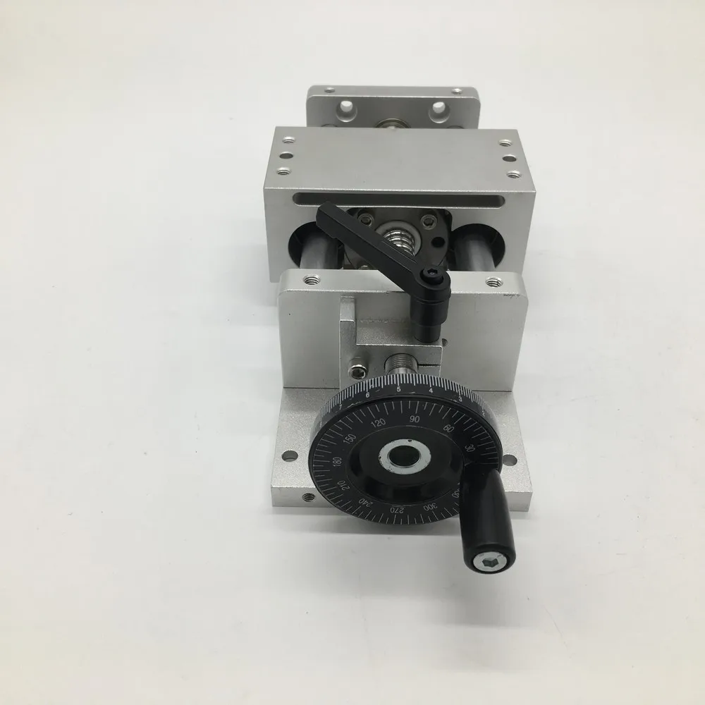 US $104.97 200MM 8 Stroke Manual Hand Wheel Linear Module Sliding Table Slide Linear Stage SFU1605 Ball Screw C7 Displacement Platform
