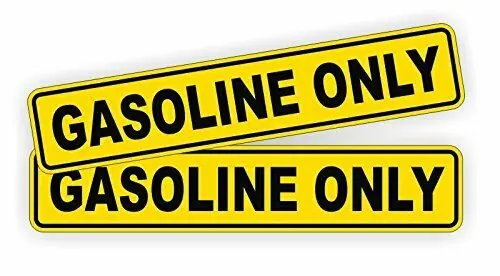 

Warning Decals GASOLINE ONLY Decals / Stickers / Gas / Fuel Safety Employee Warning Sticker PVC Vinyl Reflective Stickers