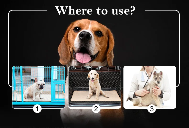 Pet Dogs Pee Mat Absorbent Mat Reusable Diapers For Dog Urine Water Absorbency Diaper Sleeping Bed For Dog Training Pad