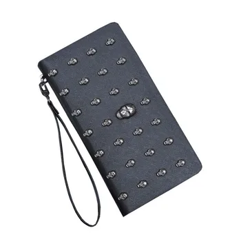 

Woman Wallet Clutch Wallet Zipper Skull Female Ladies Hot Change Women Luxury Credit Phone Card Holder Coin Purses For Girls Pur