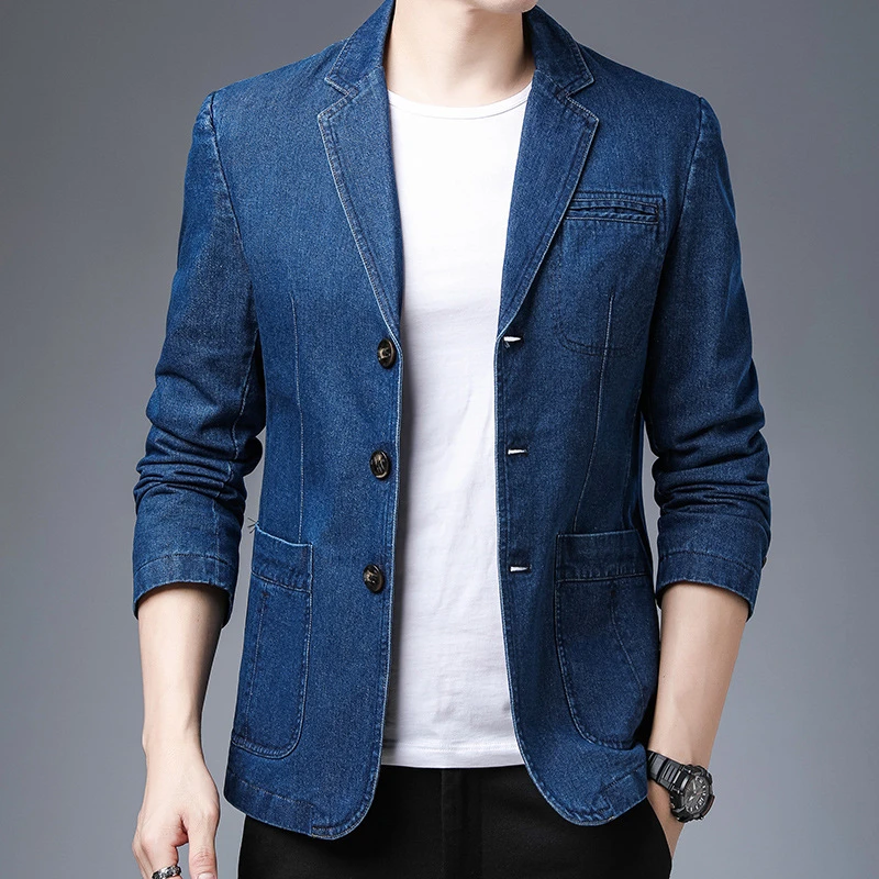 denim blazer men