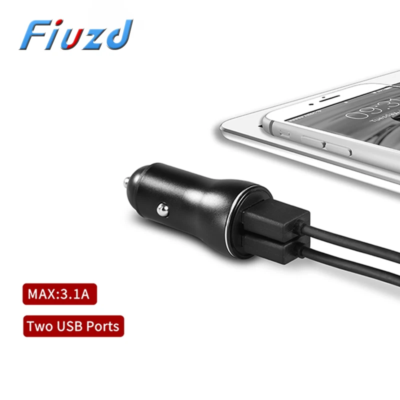 Fiuzd металлический Быстрый телефон USB Автомобильное зарядное устройство для Bease быстрое зарядное устройство для Ugreen для aukey для iphone для tronsmart для huawei