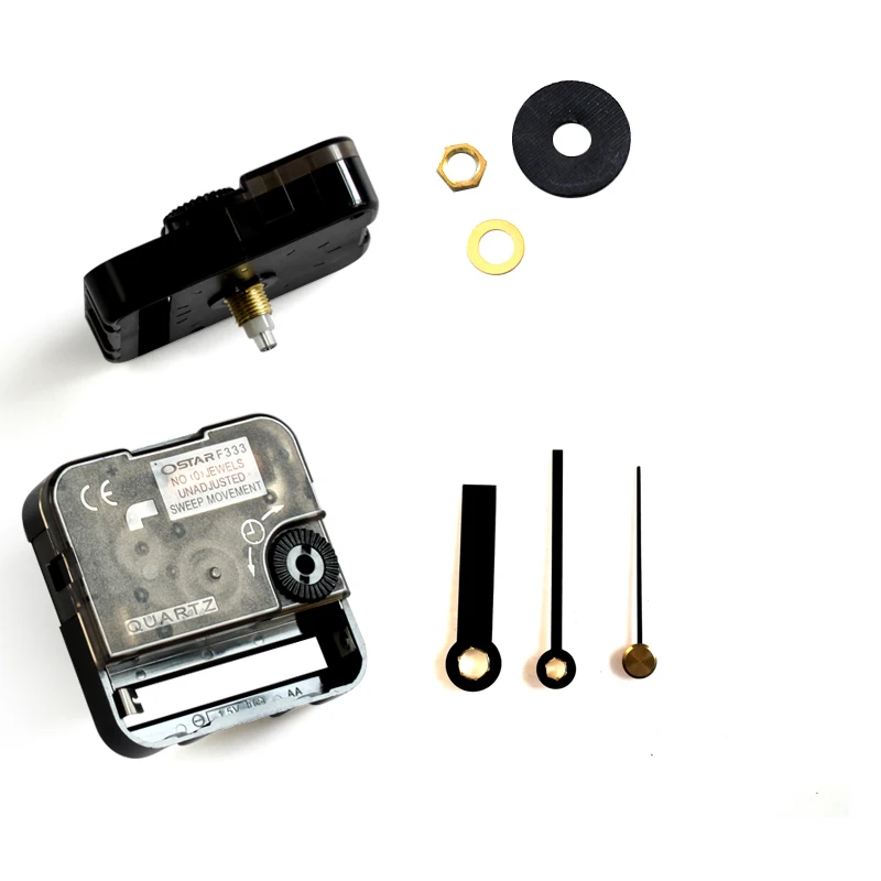 Ostar F333 Silent Movement Plastic Quartz Clock Mechanism With 9003