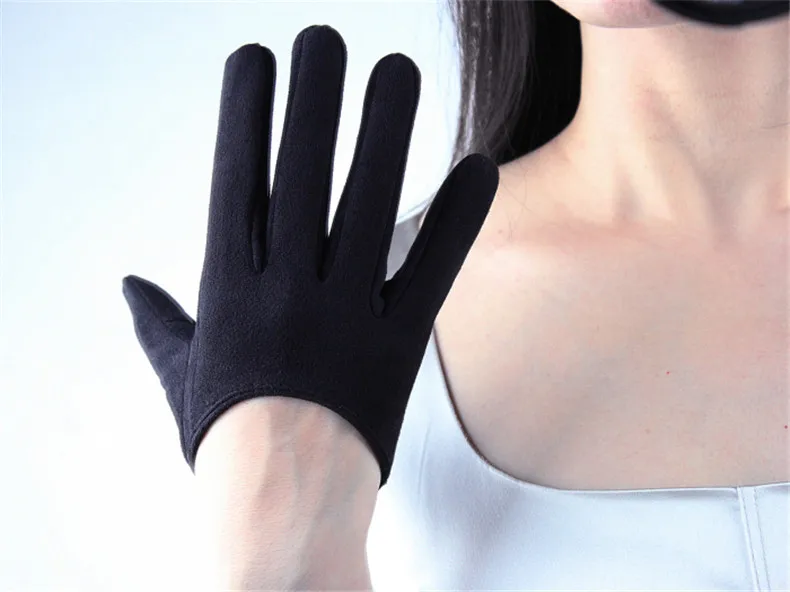 13 см сенсорный экран кожаные перчатки ультракороткой эмуляции овчины искусственная кожа полиуретановое зеркало лакированная кожа яркая кожа Женская WPU97