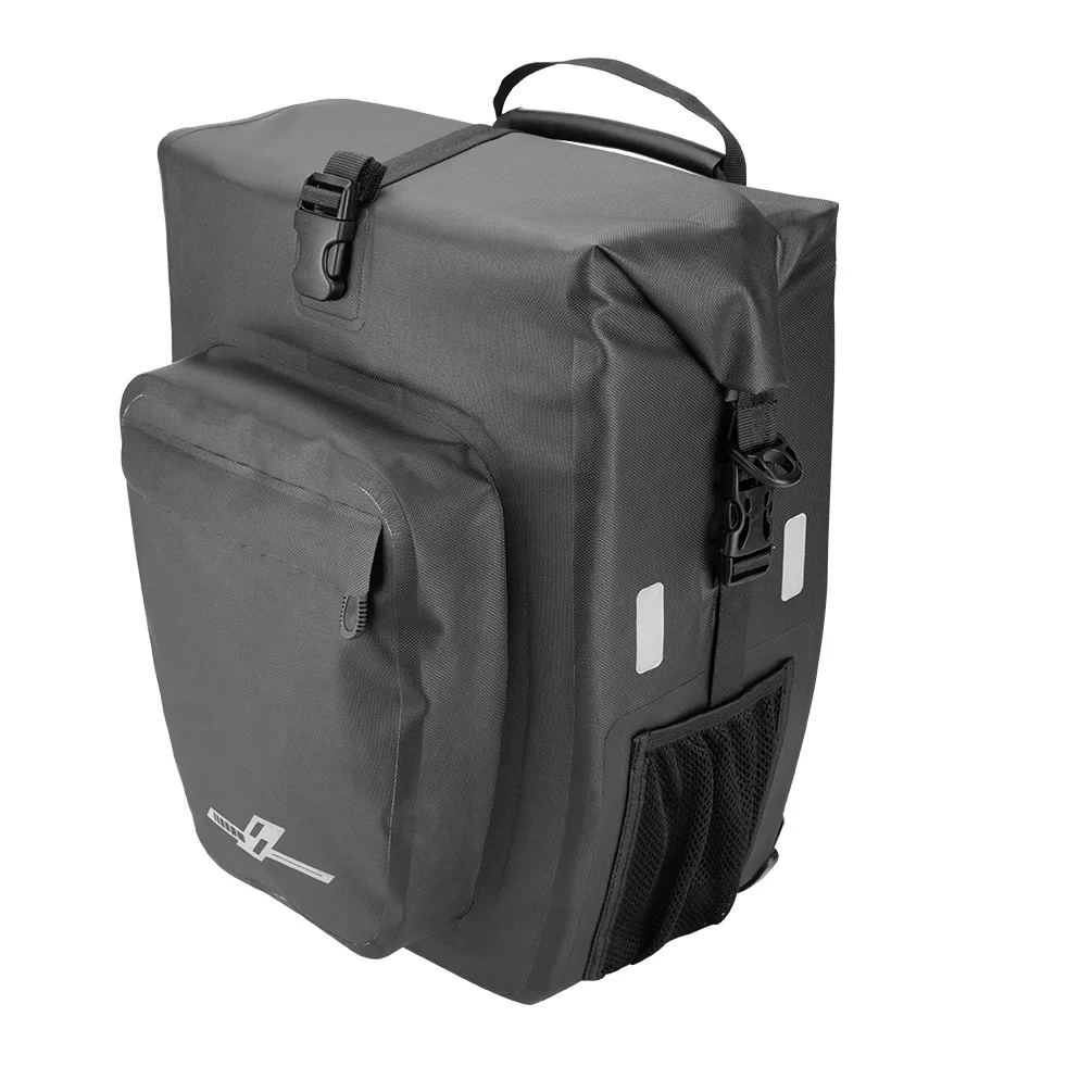 Yoyoer велосипедная сумка велосипедные сумки на багажник с регулируемыми крючками, ручкой для переноски, отражающей отделкой и большими карманами