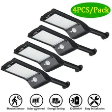 36 светодиодный настенный светильник на солнечных батареях, уличный светильник, автоматический светильник с датчиком сумерек до рассвета, открытый внутренний двор IP65, водонепроницаемый, холодный белый цвет