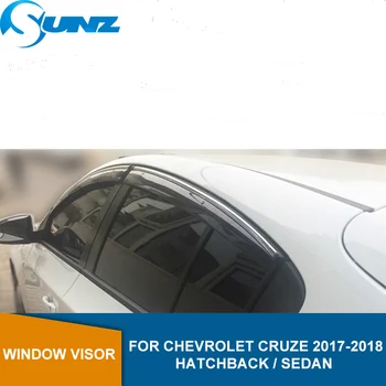 

Side window deflectors For Chevrolet Cruze hatchback / sedan 2017 2018 Car Window Deflector Visor Vent Rain Guards SUNZ