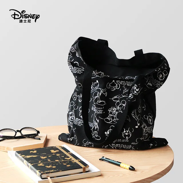 Low Price Plush Backpack Mickey Mouse Disney Canvas High-Capacity-Bag Shoulder Girl Portable Women Kyqb7X97