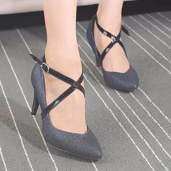 

Women Creative Design Convenient Leather Shoes Belt Ankle Shoe Tie Lady Strap Lace Band Shoes