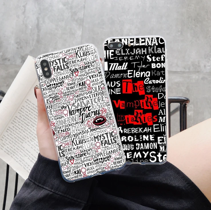 American fantasy youth TV series Vampire diaries Case For iPhone 5 5S SE 6 6S 7 8 Plus X 10 XR Xs Max Soft TPU Silicone |