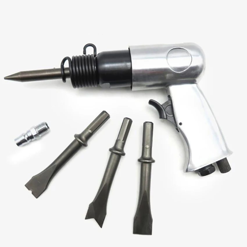 Martelo de ar Resistente com Cinzel Pneumáticos do Martelo da pá do Cinzel Parafuso de ar de 1 Redondo ‘screw 4500 Rpm 150mm Storke Perfuradores & Hex – 4