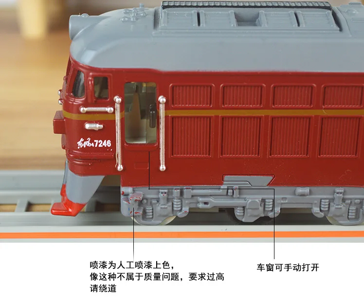 Dongfeng зеленый сплав поезд детская игрушка звук и светильник воин Классический двигатель внутреннего сгорания Винтаж локомотивы автомобиль М