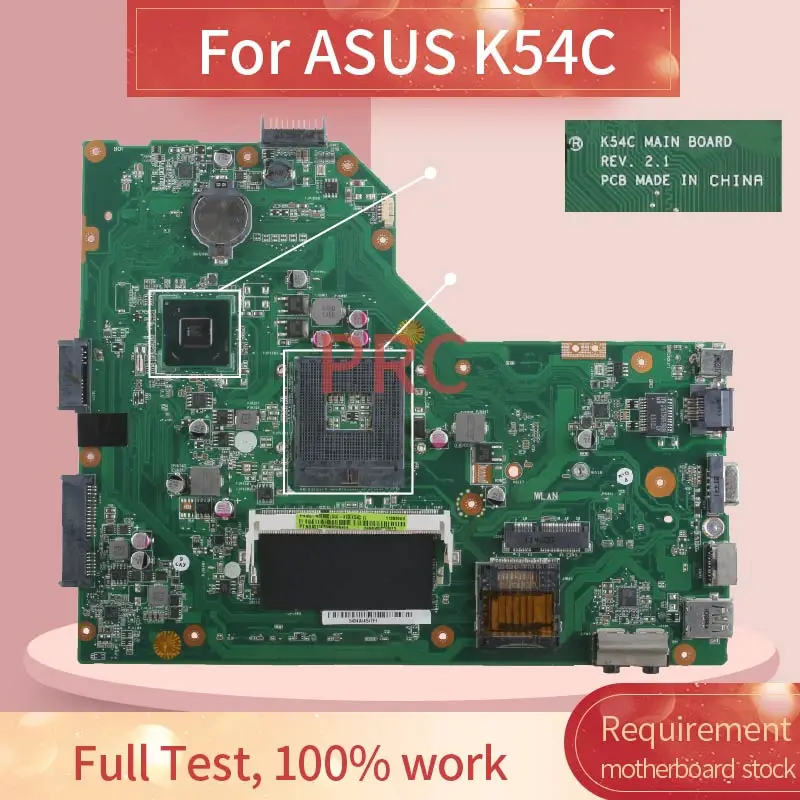 para Asus K54c Computador Portátil Mainboard Rev.2.1 Hm65 Ddr3 Placa-mãe Placa-mãe para notebook - Imagem 2