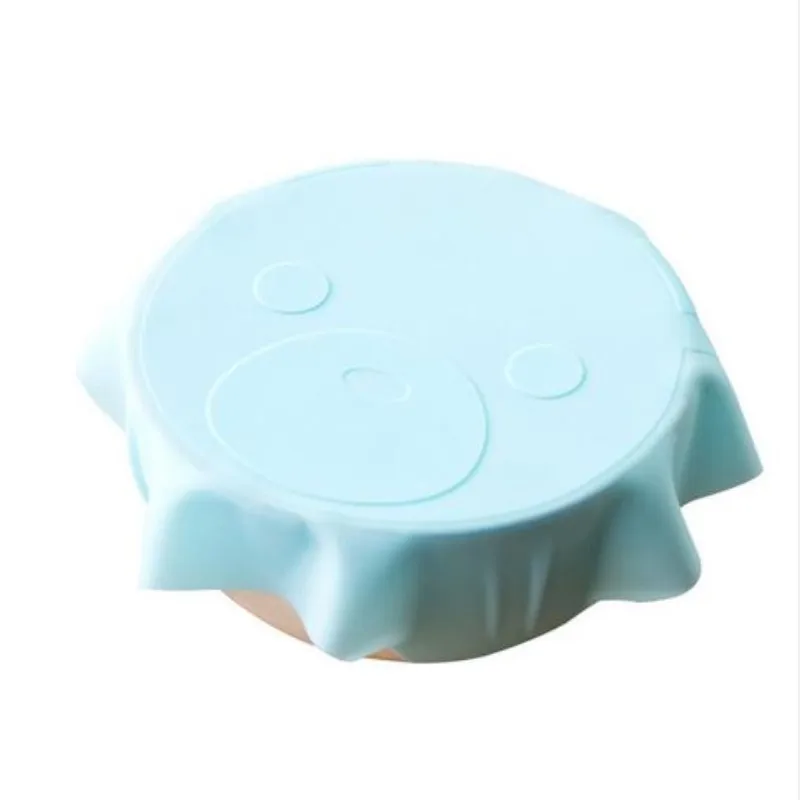 

2PCS silicone food wrap Practical 3 Colors Cute Multi-Functional Reusable Silicone Refrigerator Food Storage Cover 18*18 cm