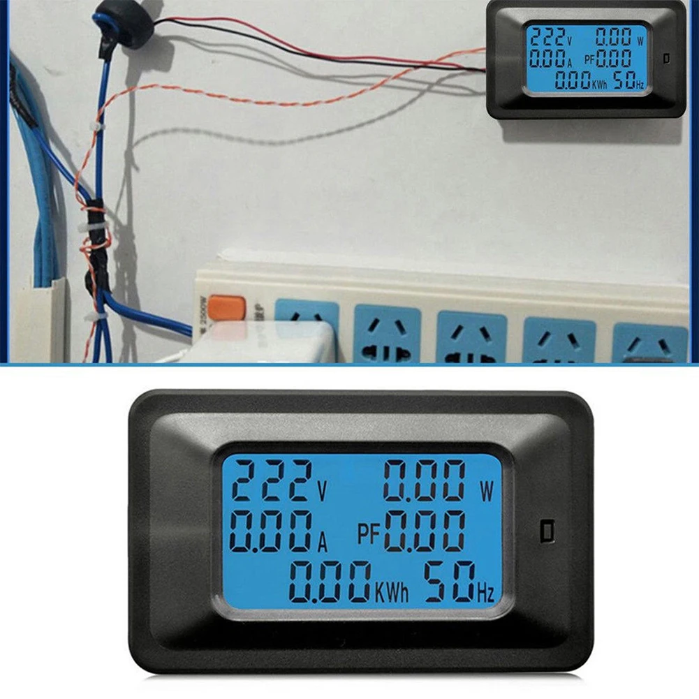 Цифровая панель текущий ЖК-дисплей бытовой измеритель мощности вольтметр тестер инструменты Амперметр Энергия Прочный Многофункциональный Ватт метр