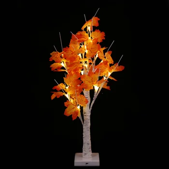 

1Pc LED Lamp Decorative Simulation Ginkgo Lamp Yard Outdoor Lamp Color Light