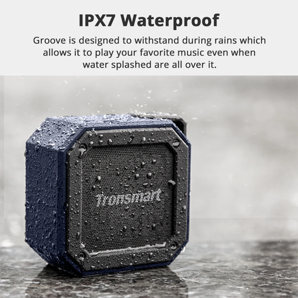Tronsmart Bluetooth динамик элемент паз(Force Mini) Портативный BT4.2 динамик IPX7 водонепроницаемый TWS стерео звук беспроводной динамик