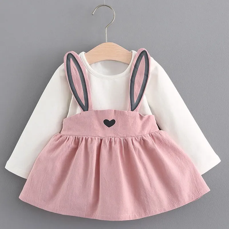 AX248Pink Melario / платье для маленьких девочек осенняя одежда принцессы для маленьких девочек Милая футболка с длинными рукавами для девочек топы, платье с рисунком жирафа комплект из 2 предметов - Цвет: AX248Pink