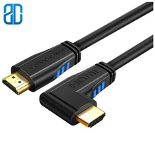 HDMI кабель левый угол 90 градусов вертикальный левый 4K HDMI 2,0 кабель Поддержка 4K Ультра HDMI 3D видео Ethernet Аудио возвратный канал