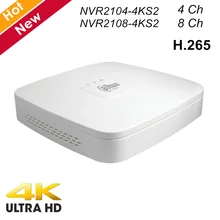 Dahua 4 Ch 8 Ch Smart 1U Lite 4K H.265 сетевой видеорегистратор Lite Series 1 HDD NVR2104-4KS2 NVR2108-4KS2 NVR для ip-камер