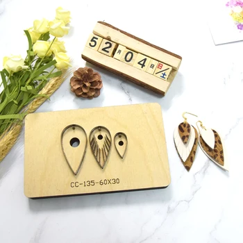 

Leopard print Earrings Japan Steel Die Cut Steel Punch Cutting Mold Wood Dies For Leather Blade Rule Cutter For DIY