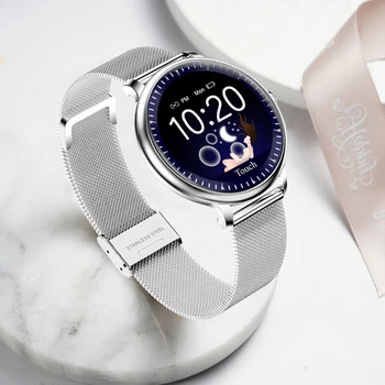 

Women Smart Watch Fashion Sport Heart Rate Monitor Multi-Function Measurement Turning Wrist Bright Screen Waterproof Smartwatch