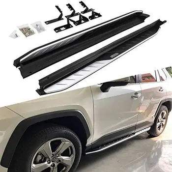 

2 Pcs Fit for Toyota- RAV4 RAV 4 2019 2020 Fixed Running Boards Side Step Nerf Bar Platform Protector