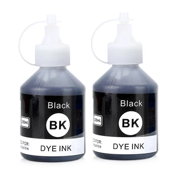 2020新2個ユニバーサル染料インクキットを補充するブラザーDCP-T300 500ワットT700W T800Wプリンタ2黒インク詰め替えインク送料無料