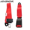 Afarnova 2 Points Safety Belt Car Accessories Interior Seat Belt lap Non-Retractable Universal Adjustable Red Gray Beige Black ► Photo 1/6
