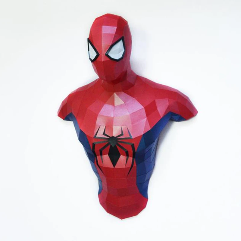 3D Paper Papercraft Studio cute spiderman Model Toys gift 20cm tall 