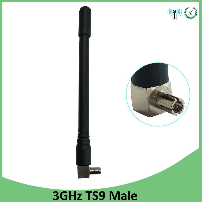 Grandwisdom3G4G lte 안테나 3dbi TS9 플러그 커넥터 antena 1920-2670 Mhz IOT antenne FOR Huawei 모뎀 무선 lte 중계기