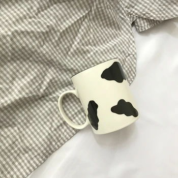 

Korean Cute Mugs Coffee Water Funny Ceramic Mug Creative Reusable Travel Small Filizanki Do Kawy Kitchen Dining Bar EB50MK