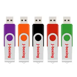 J boxing – clé USB 128 rotative en métal, support à mémoire de 2.0 go, 32 go, 64 go, lecteur Flash multicolore pour PC 
