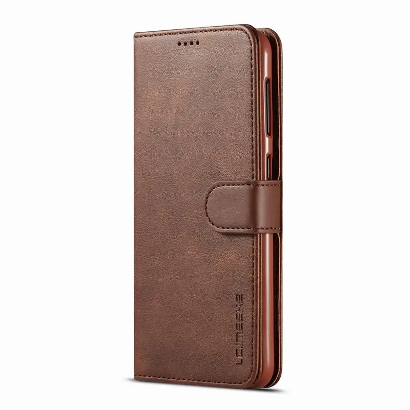 Luxury Vintage Leather Flip Wallet Phone Case with Magnetic Closure