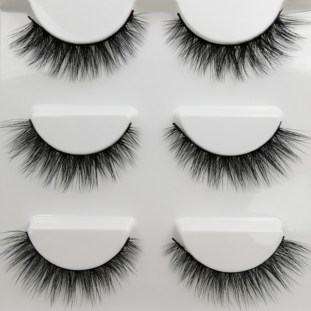 Pairs mink false eyelashes natural long 3d mink lashes fluffy wispy fake lashes thick cilios makeup eyelash extension tools