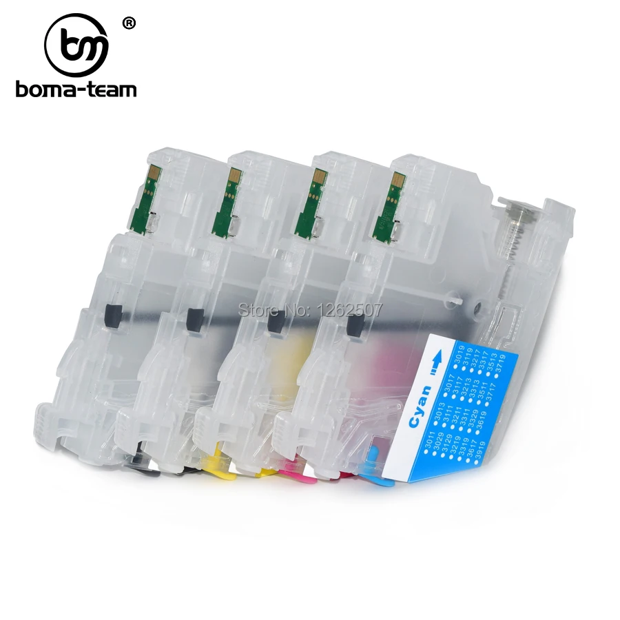 América Lc402 Lc402xl Cartucho de Tinta Recarregável com Chip para Irmão Mfc-j5340dw J6540dw J6740dw J6940dw Cartuchos de Impressora - Imagem 2