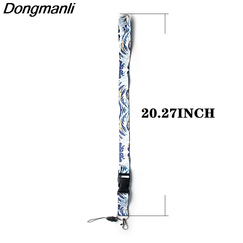 PC205 Мода kanagawa брелок бейдж со шнурком ID Lanyards/Мобильный телефон Веревка/ключ нашейные ремешки Ремешки