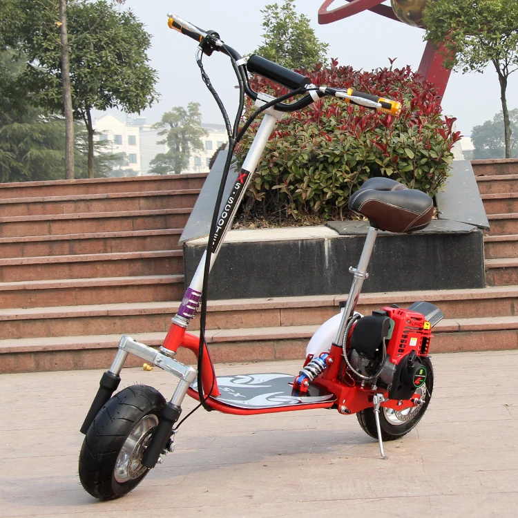 Mini 4 Stroke Engine Petrol Scooters Hydraulic Front scooter Vacuum Tire Gas Scooter