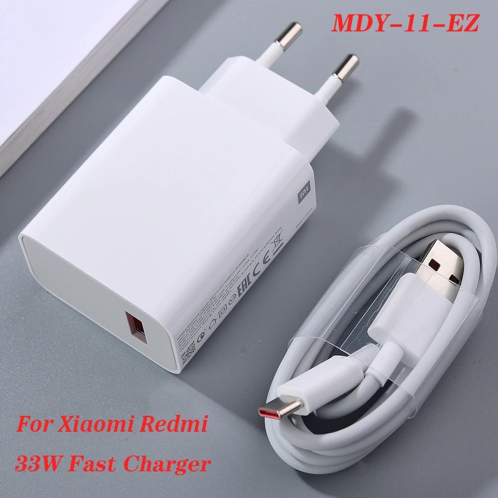 phone charger MDY-11-EZ Xiaomi 33W Fast Charger EU Turbo Charge 5A Type C Cable For Mi 10 10T Lite 11 POCO X3 NFC Redmi K30 K40 Note 10 Pro 9 best 65w usb c charger